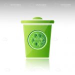 Green Recycle Bin